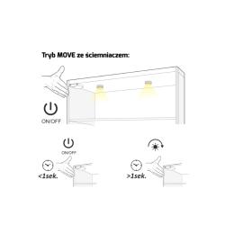 WYŁĄCZNIK SENSOROWY  TEO  RF MOVE/DOOR  ZESTAW (sterownik+sensor) czarny **