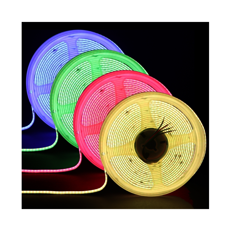 LED PASEK TAŚMA COB 12V 2520 led 14W/mb RGB 5m