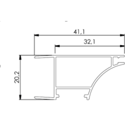 AD PROFIL WIEŃCOWY LED LL-08  natura  ALTER (1 klosz)  233000   3m L