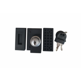 ZAMEK DO DRZWI PRZESUWNYCH CZARNY MAT  1903