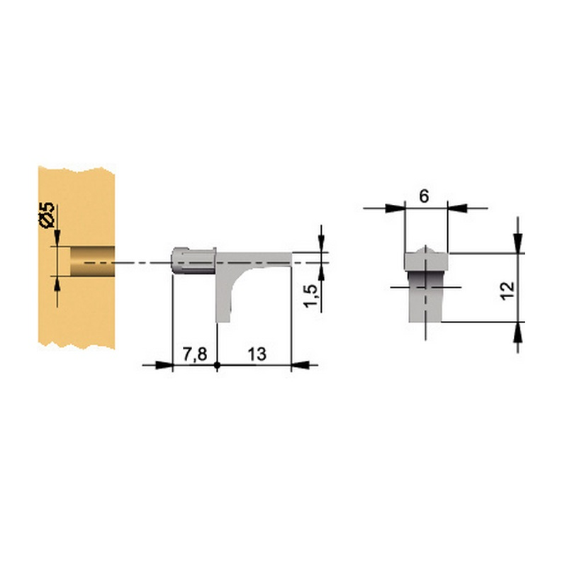 WSPORNIK PÓŁKI WURTH WKŁADKA SILIKONOWA A0683311139961 