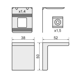 ZAWIESZKA MEBLOWA SŁOWACKA BRĄZ