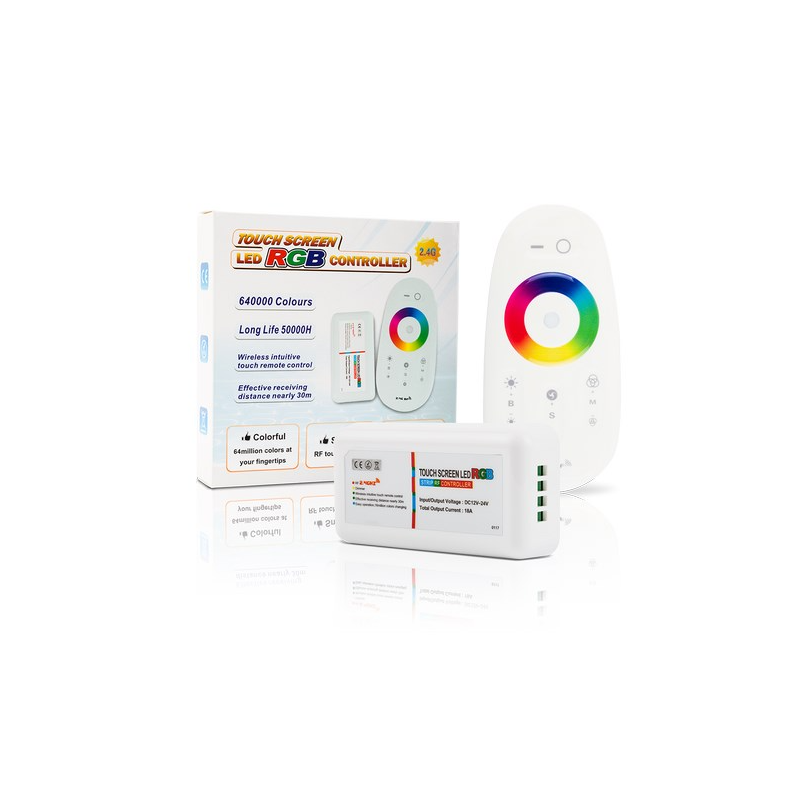 LED STEROWNIK RGB radiowy 1-strefowy ST-RGB-028-1S   3x6A        H