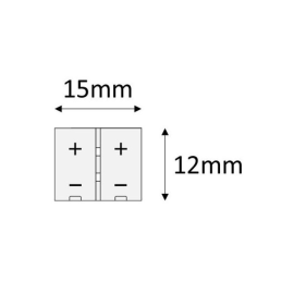 ZŁĄCZKA DO TAŚM LED ZLP8MM   PASEK-PRZEWÓD   1M 