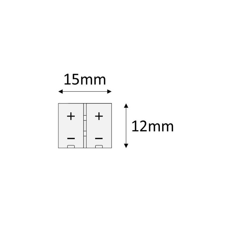 ZŁĄCZKA DO TAŚM LED ZLP8MM   PASEK-PRZEWÓD   1M 