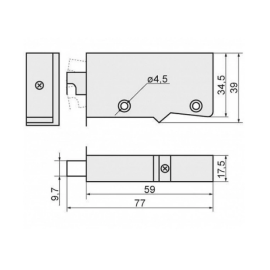 ZAWIESZKA UNIWERSALNA WŁOSKA CZARNA