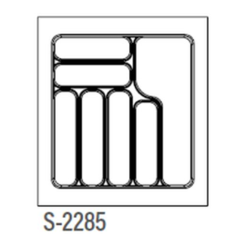 WKŁAD NA SZTUĆCE S ANTRACYT 500/490      S-2285-AP