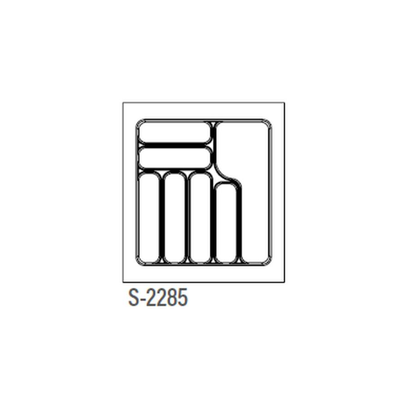 WKŁAD NA SZTUĆCE S SZARY  500/490    S-2285-GP