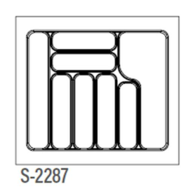WKŁAD NA SZTUĆCE S BIAŁY  600/490    S-2287-WP