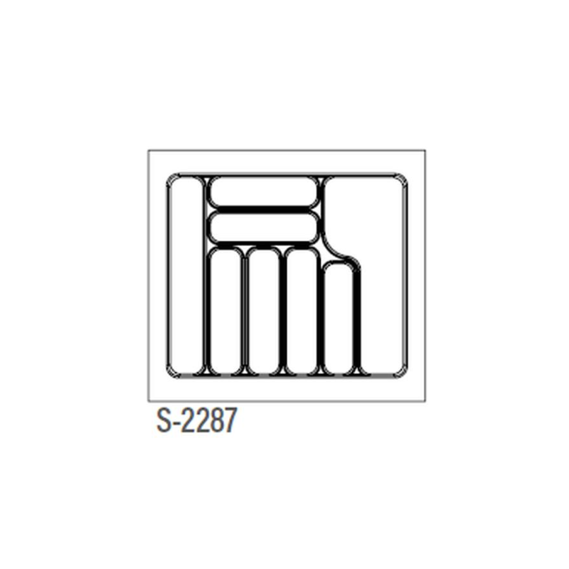 WKŁAD NA SZTUĆCE S BIAŁY  600/490    S-2287-WP