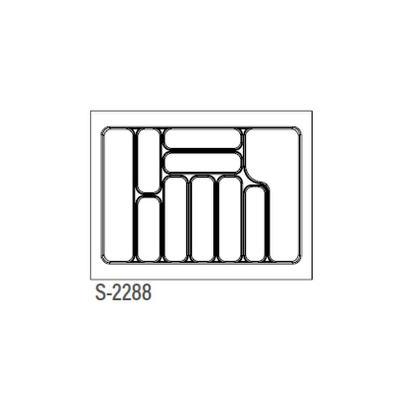 WKŁAD NA SZTUĆCE S BIAŁY  700/490    S-2288-WP