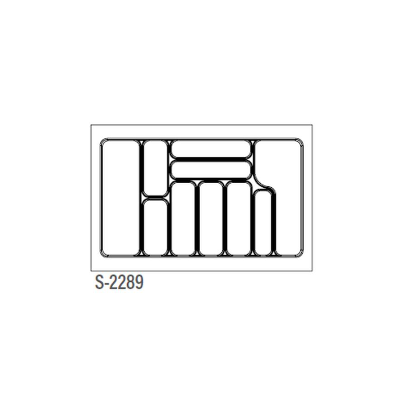 WKŁAD NA SZTUĆCE S BIAŁY  800/490    S-2289-WP