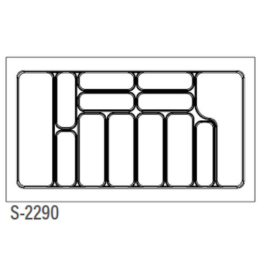WKŁAD NA SZTUĆCE S BIAŁY  900/490    S-2290-WP