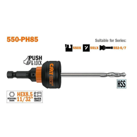 CMT OTWORNICA UCHWYT HEX 8,4   550-PH85