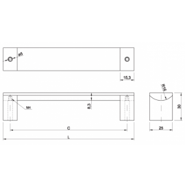 GTV UA 337B/192/06  UCHWYT INOX ***