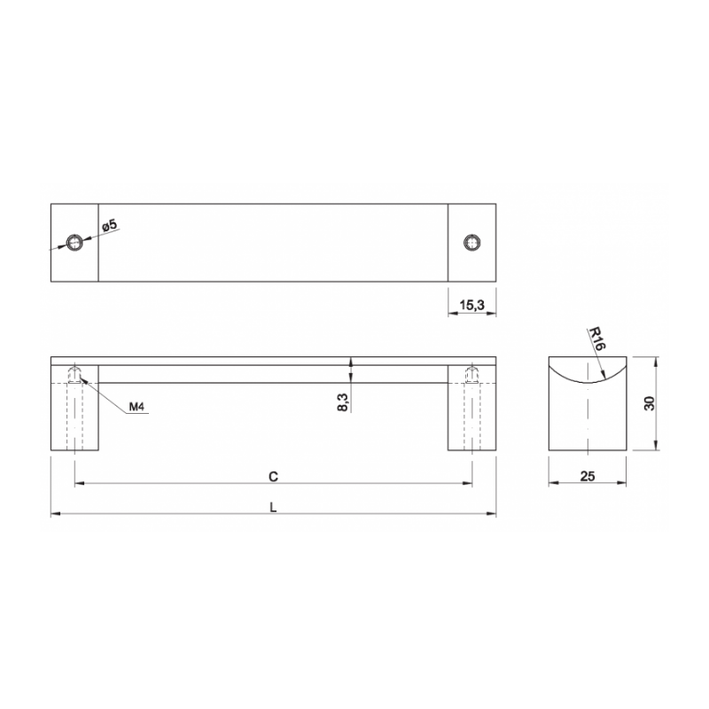 GTV UA 337B/192/06  UCHWYT INOX ***