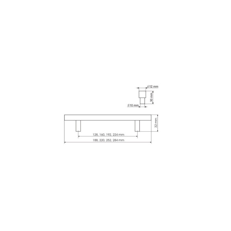 RU 05-0192-A0C00-252    UCHWYT MEBLOWY** RU 05-0192-A0C00-252    UCHWYT MEBLOWY**