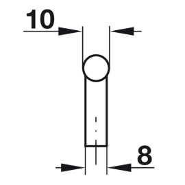 UCHWYT HAFELE RE 700x35 inox  101.20.037