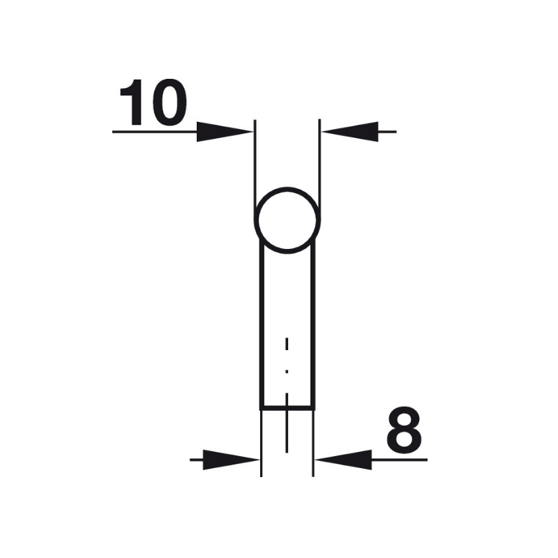 UCHWYT HAFELE RE 700x35 inox  101.20.037