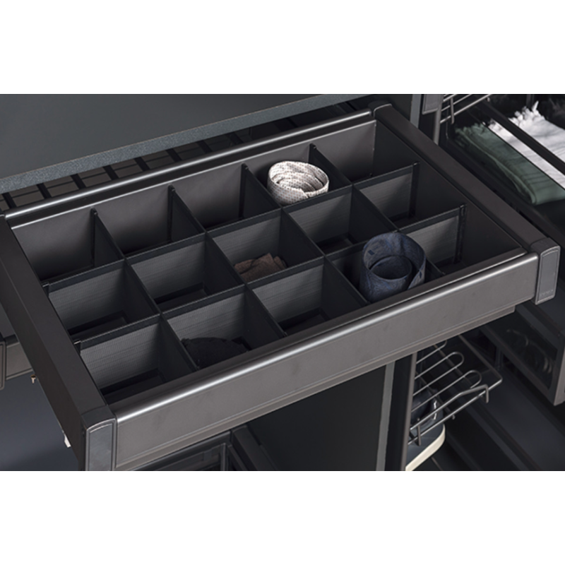 STARAX Półka z przegródkami 60 antracyt S-6715-A