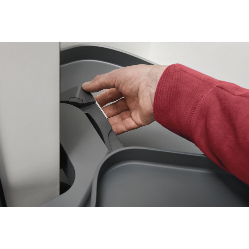 Półka nerka HAFELE TRIGON 450 ANTRACYT LEWA 541.59.446