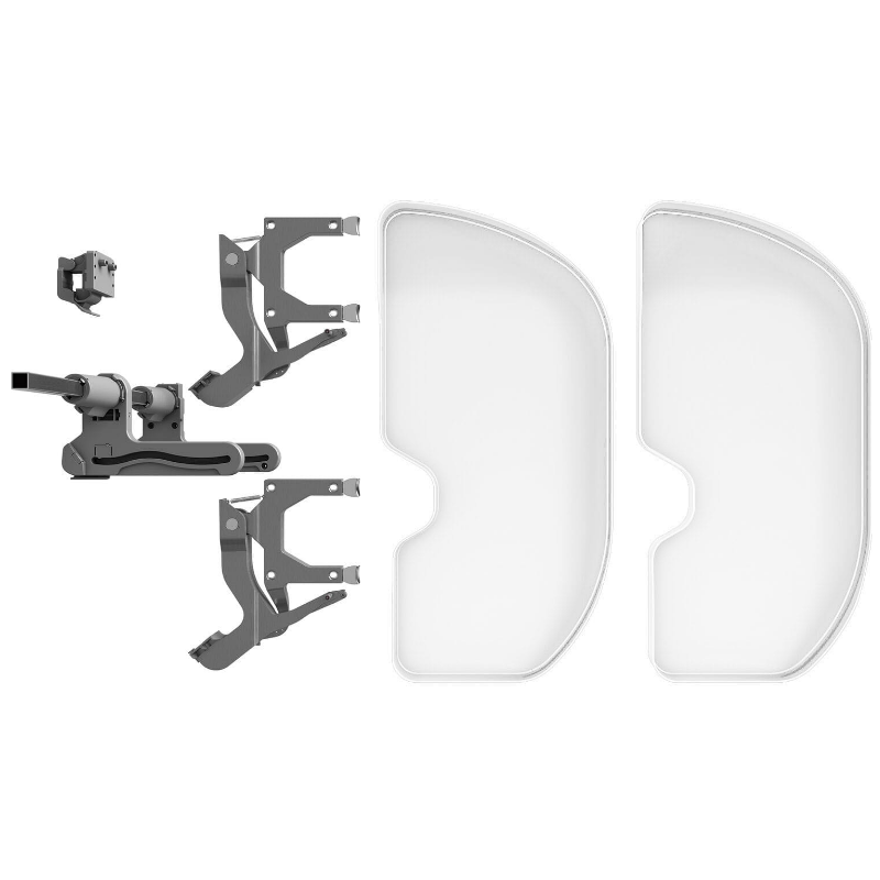 Półka nerka HAFELE TRIGON 450 BIAŁA PRAWA 541.59.745