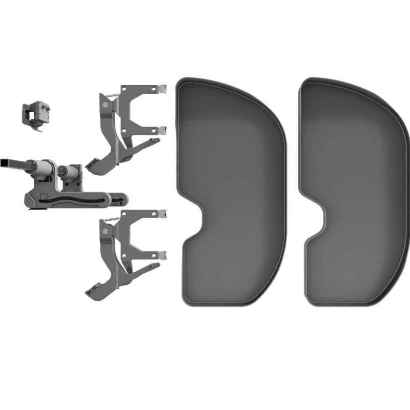 Półka nerka HAFELE TRIGON 500 ANTRACYT LEWA 541.59.451