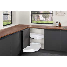 Półka nerka HAFELE TRIGON 500 BIAŁA PRAWA 541.59.750