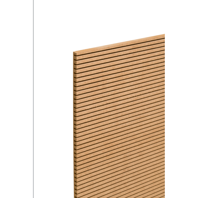 Płyta MDF surowy gięty poprzeczny 10 mm