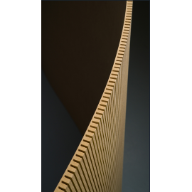 Płyta MDF surowy gięty poprzeczny 10 mm