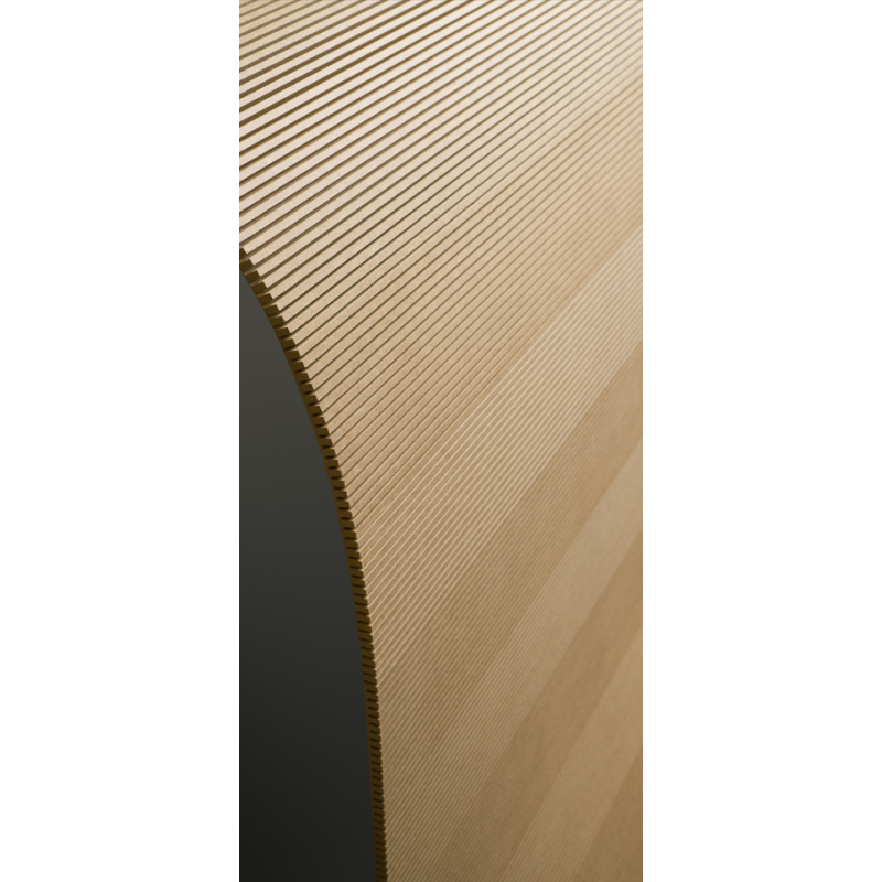 Płyta MDF surowy gięty poprzeczny 10 mm