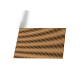 Płyta MDF surowy gięty wzdłuż 10 mm