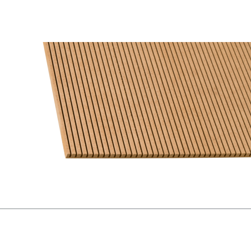 Płyta MDF surowy gięty poprzeczny 8 mm