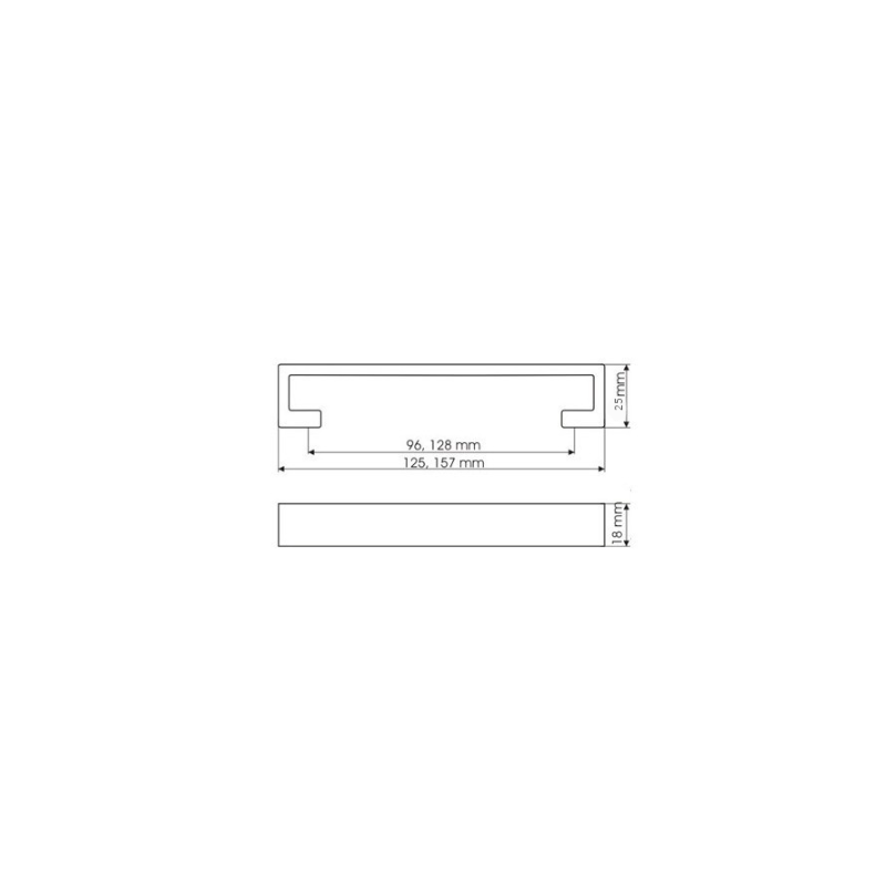 US 92-0096-G0008        UCHWYT MEBLOWY**