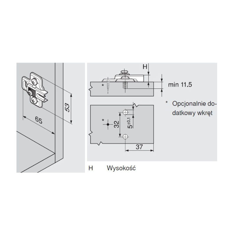 PROWADNIK B ONYKS MODUL 194K6100 EXP LODÓWKA