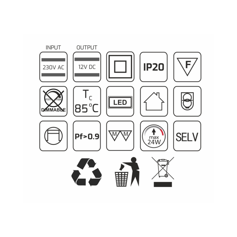 ZASILACZ LED  24W  STANDARD PLUS        