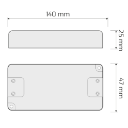 ZASILACZ LED DO PASKÓW   24V    33W   STANDARD PLUS  DL