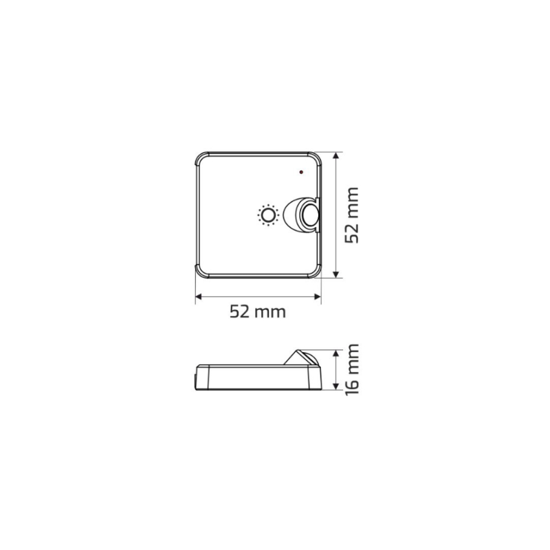 WYŁĄCZNIK DELI 2 sensor PIR z funkcją ściemniania biały