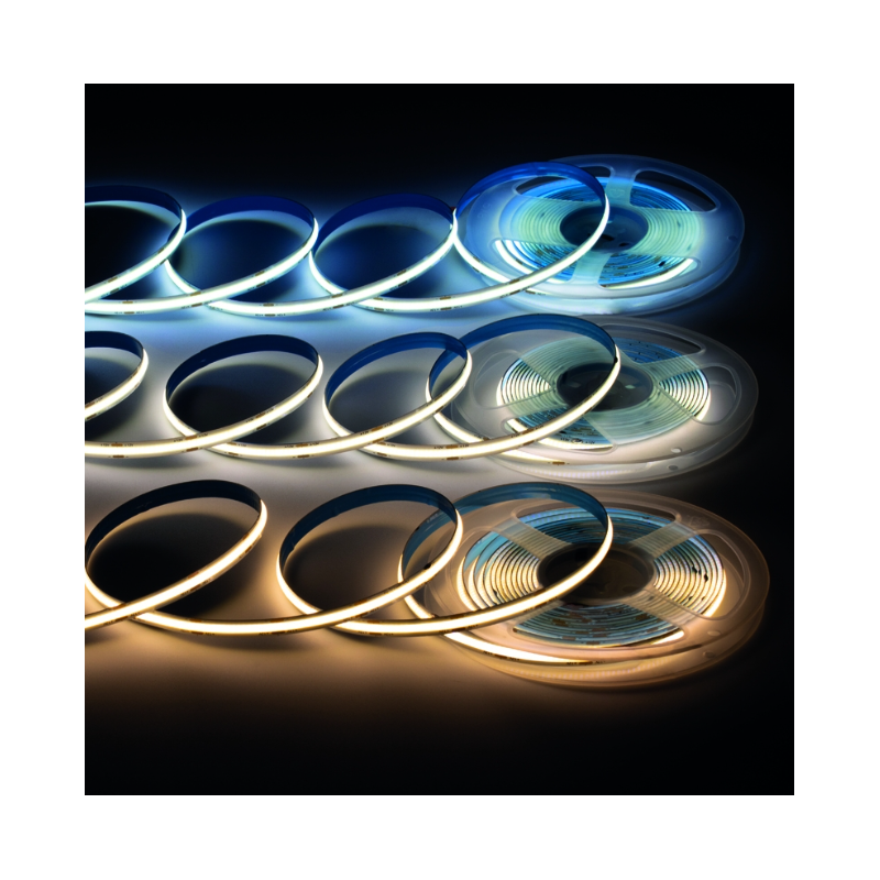 LED PASEK TAŚMA COB 12V 4800 led 11,8W/mb b. neutralny 5m