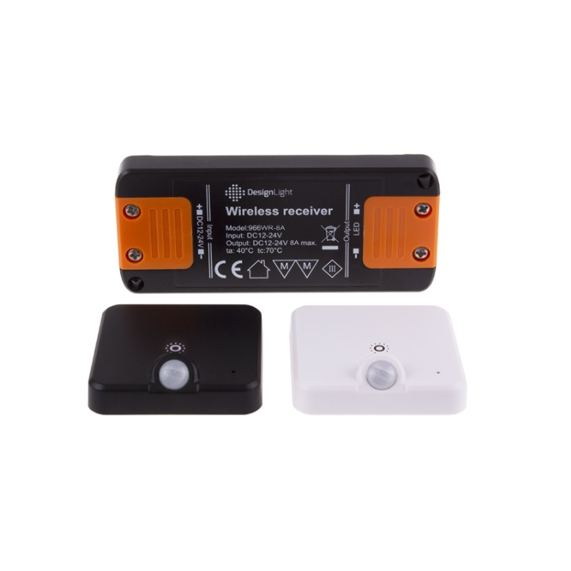 WYŁĄCZNIK DELI 2 sensor PIR z funkcją ściemniania czarny