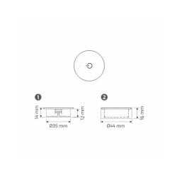 WYŁĄCZNIK dotykowy OLI ze ściemniaczem czarny