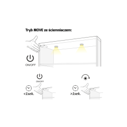 WYŁĄCZNIK SENSOROWY  TEO sensor z funkcją ściemniania czarny