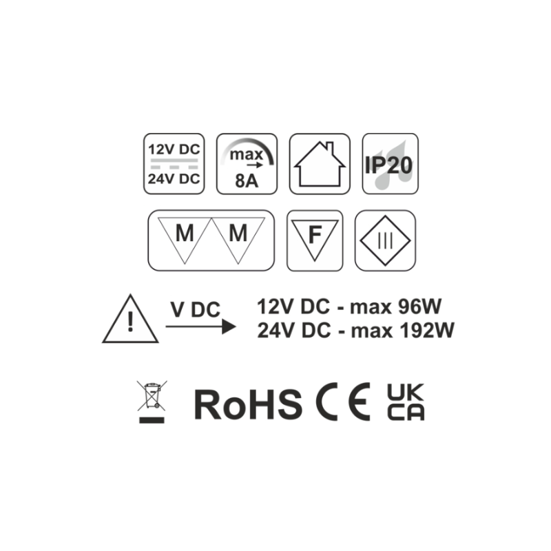 WYŁĄCZNIK SENSOROWY  TEO sensor z funkcją ściemniania czarny