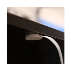 WYŁĄCZNIK DOTYKOWY PODBLATOWY 12-24V DC/5A do płyty max 38mm biały, przewód 2m