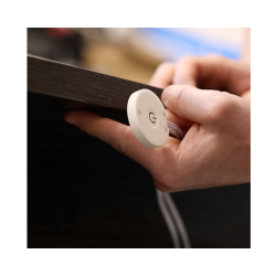 WYŁĄCZNIK DOTYKOWY PODBLATOWY 12-24V DC/5A do płyty max 38mm biały, przewód 2m