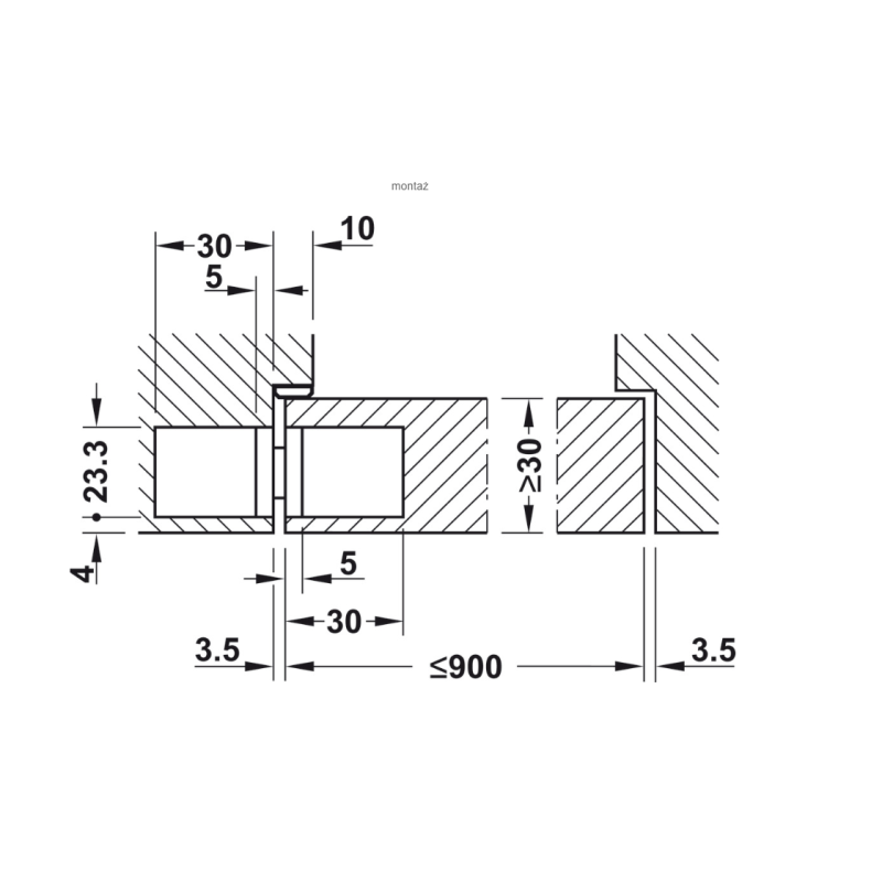 ZAWIAS H BEZPRZYLG 30 UNIWER/KUBICA 927.91.540