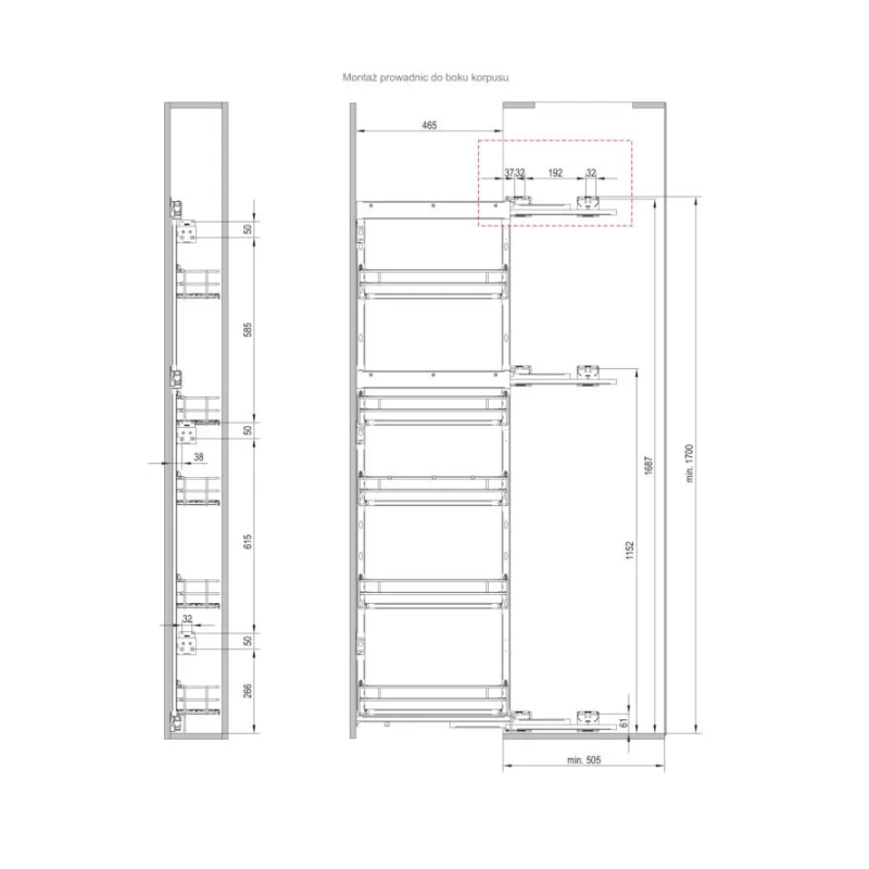 CARGO MAXIMA CLASSIC MAXI  20  V BOCZNE PRAWE z prowad.