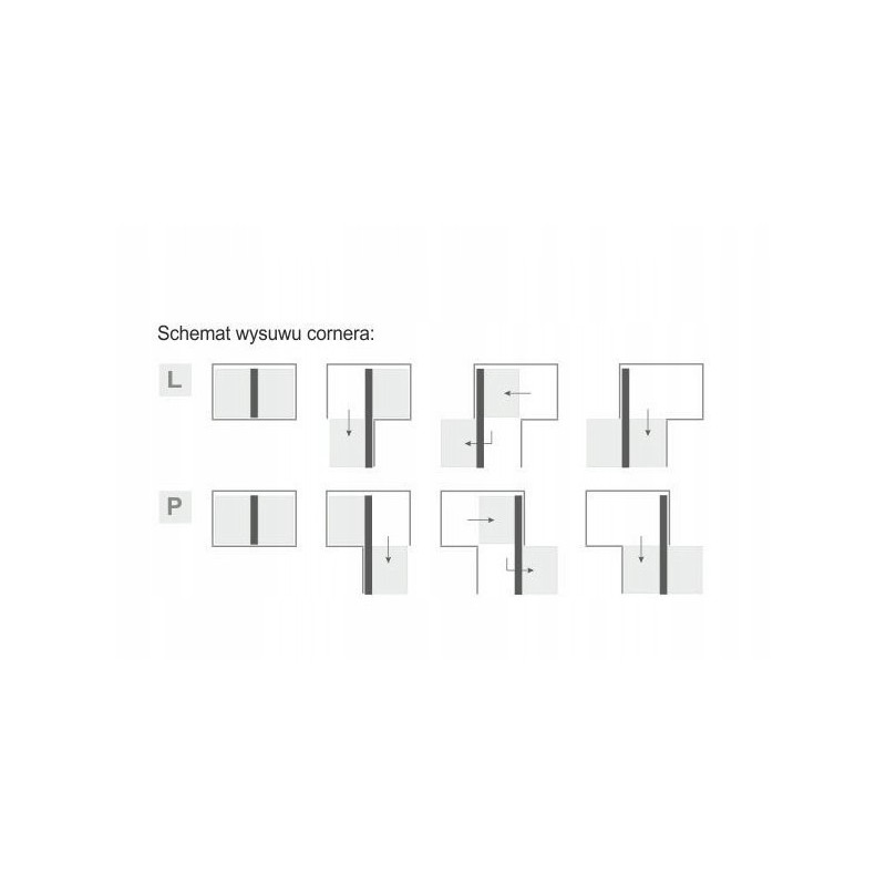 KOSZ MAGIC MAXIMA CLASSIC GRAFIT 1000 PRAWY 