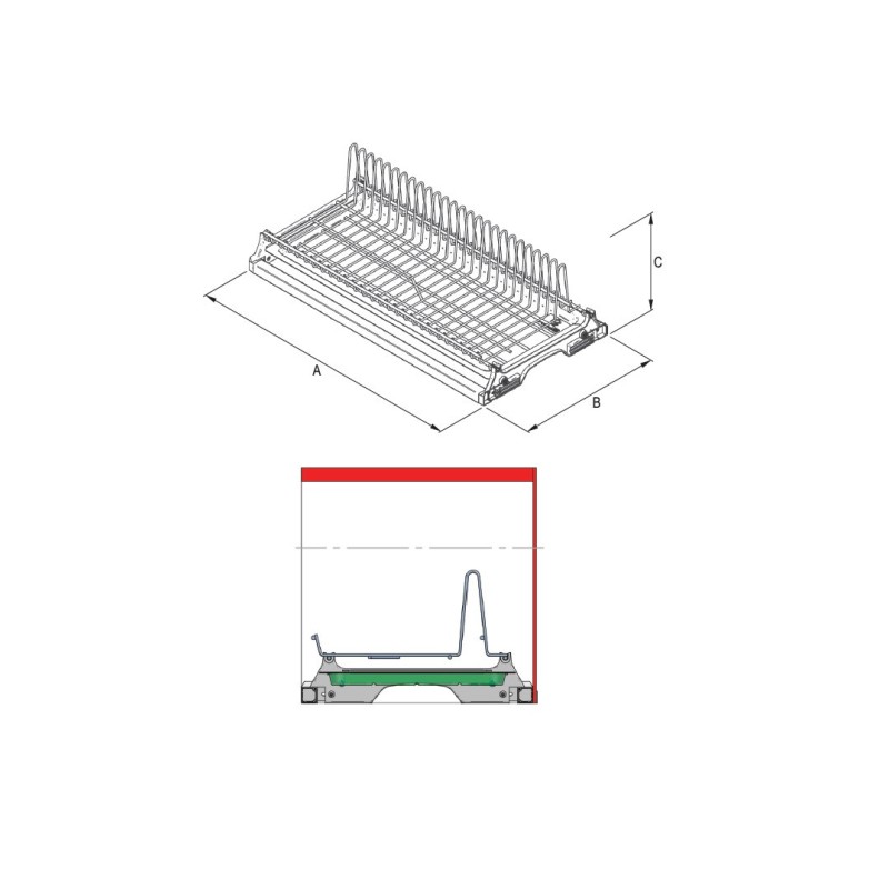 OCIEKARKA DO NACZ JEDNOPOZIOM  60   CHROM