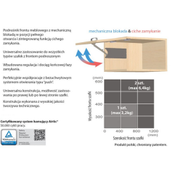 PODNOŚNIK AIRTIC LIFT II  BIAŁY
